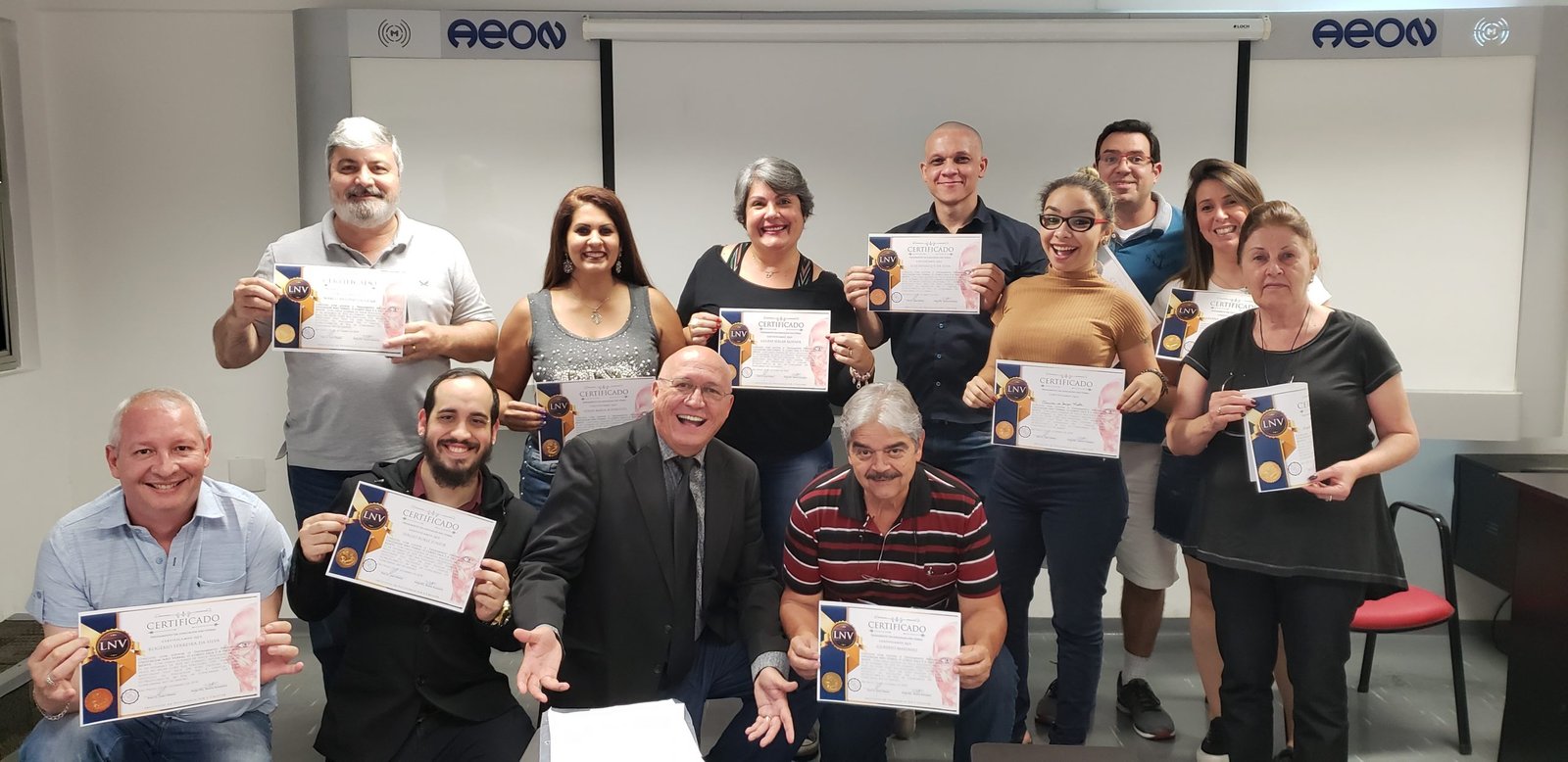 Prof. Dr. João Oliveira com turma em São Paulo