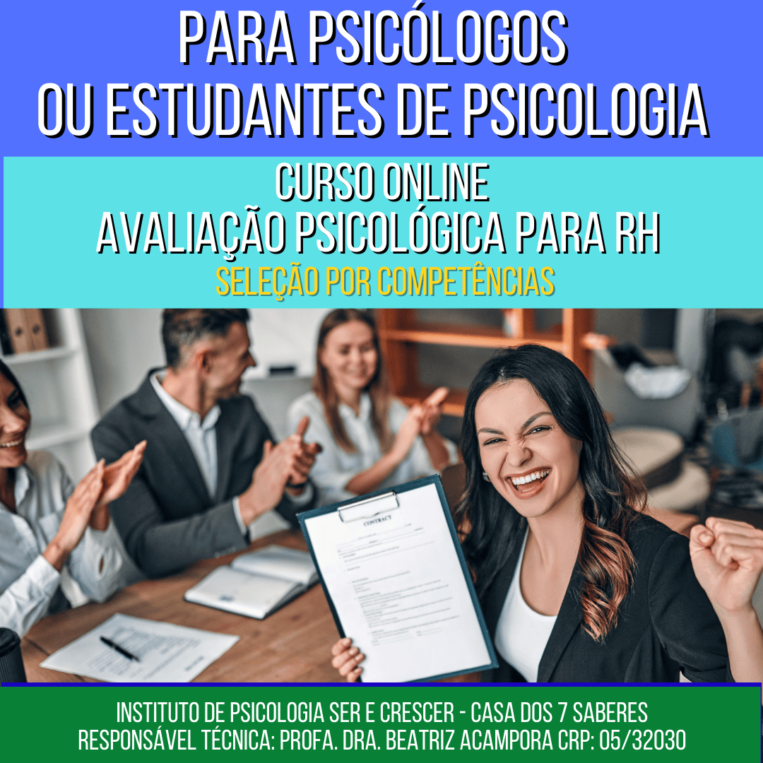 AVALIAÇÃO PSICOLÓGICA PARA RH SELEÇÃO POR COMPETÊNCIAS | CURSO ONLINE