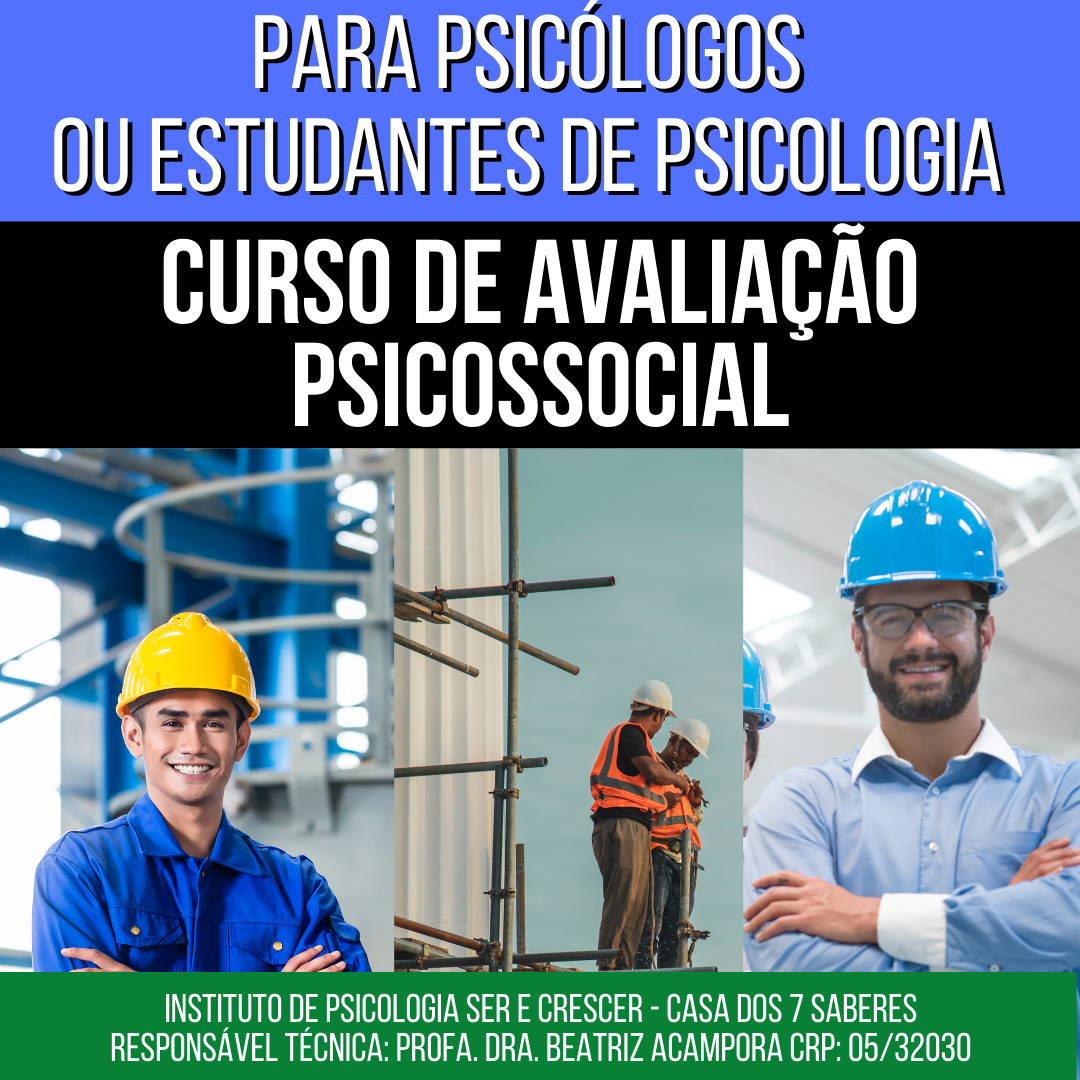 CURSO DE AVALIAÇÃO PSICOSSOCIAL | ONLINE