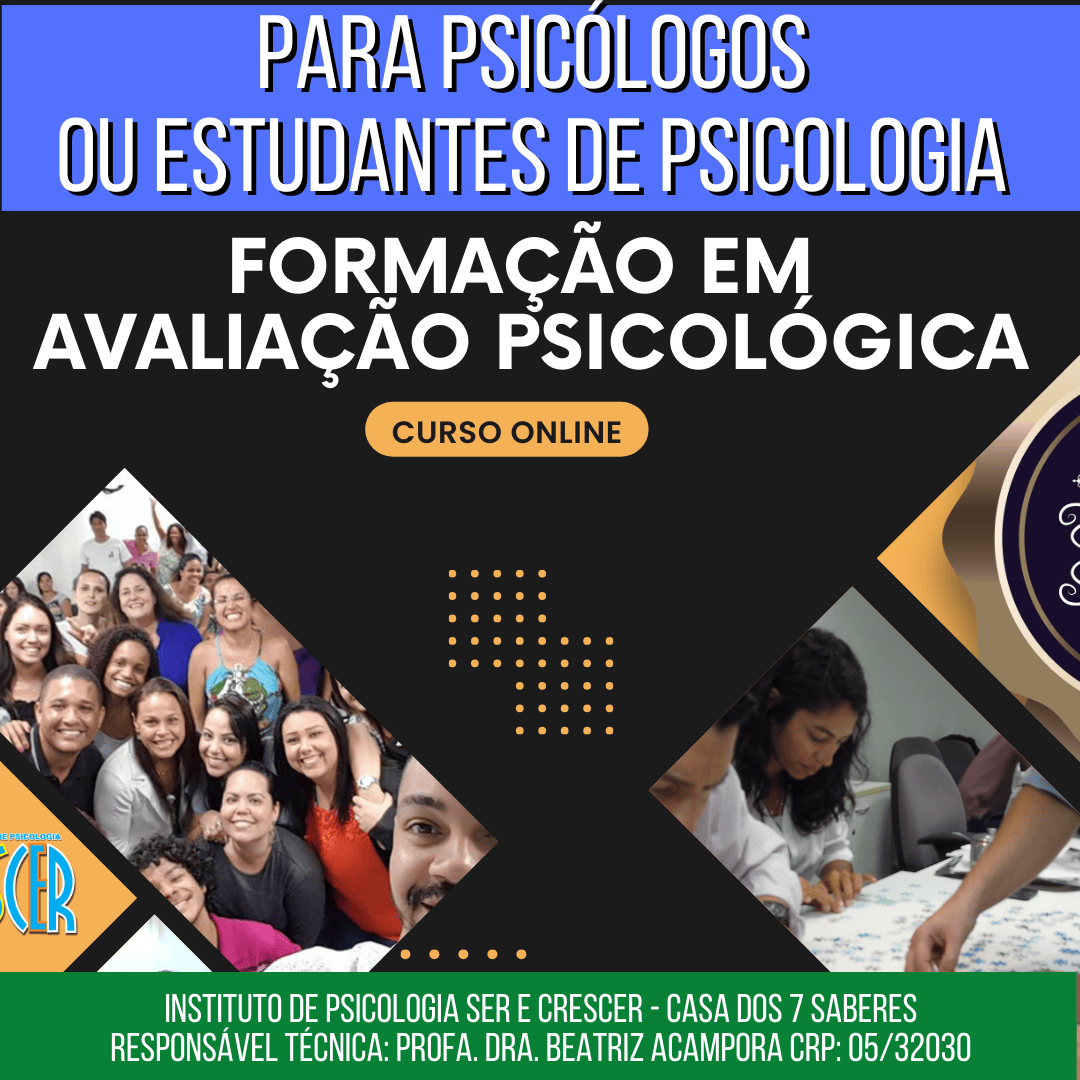 CURSO DE FORMAÇÃO EM AVALIAÇÃO PSICOLÓGICA | ONLINE