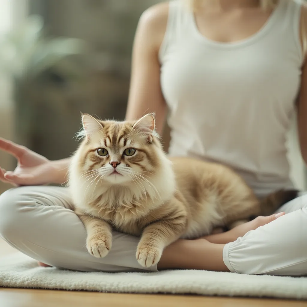 Gato branco lindo ajuda pessoas na saúde mental.